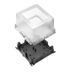Obudowa z tworzywa sztucznego, FieldPower®, 196 x 196 x 155 mm, Poliwęglan, wzmocniony włóknem szklanym, Poliwęglan, nieobrobiony, czarny, transparent, FP ENC BSTS 155 2M