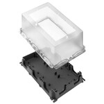 Obudowa z tworzywa sztucznego, FieldPower®, 284 x 196 x 155 mm, Poliwęglan, wzmocniony włóknem szklanym, Poliwęglan, nieobrobiony, czarny, transparent, FP ENC BSTS 155 3M