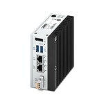 Edge Device z Virtual PLCnext Control jako centralną jednostką zbierającą i przetwarzającą dane. Oprócz funkcji sterowania IEC 61131-3, Linux Ubuntu Pro Desktop oferuje prostą rozbudowę i wygodną instalację oprogramowania do analizy danych.