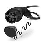 CHARX connect eco, Typ 2, Kabel ładowania AC, 32 A trwale, 480 V AC, z wtykiem ładowania pojazdu i wolnym końcem, Funkcjonalny wzór indywidualny, kabel: 5,25 m, czarny, prosty, z osłonką, Logo PHOENIX CONTACT, IEC 62196-2, do ładowania pojazdów elektrycznych (EV) prądem przemiennym (AC)