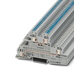 Zacisk instalacyjny wielopoziomowy, napięcie znamionowe: 400 V, prąd znamionowy: 24 A, Przyłącze śrubowe, 1., 2. i 3. poziom, Przekrój znamionowy: 2,5 mm2, przekrój: 0,2 mm2 - 4 mm2, rodzaj montażu: NS 35/7,5, NS 35/15, kolor: szary