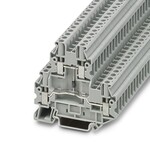 Złączka szynowa z diodą 1N4007, śrubowa, 0,5 A, 4 mm2, zakres 0,14–6 mm2, NS 35/7,5 i 35/15, szara