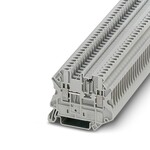 Złączka szynowa z diodą 1N4007, śrubowa, 0,5 A, 2 przyłącza, 2,5 mm2, zakres 0,14–4 mm2, NS 35/7,5 i 35/15, szara