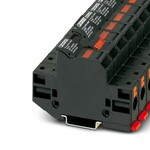 Podstawa bezpiecznika gPV 10,3×38 mm (IEC 60269-6), Push-in, 1000 V DC / 20 A, 10 mm2, zakres 1,5–10 mm2, NS 35/7,5 i 35/15, czarna