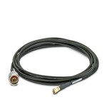 Kabel antenowy, średnica zewnętrzna: 5 mm, żyła wewnętrzna: sztywna, tłumienie: 1,2 / 2,0 / 3,0 dB przy 0,9 / 2,4 / 5,8 GHz, złącza: N (męskie) - RSMA (męskie), długość kabla: 3 m, dostępny ulepszony technicznie, bezołowiowy następca artykułu: nr art. 1340136