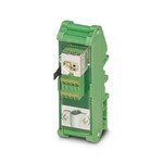 Panel krosowniczy, złącze żeńskie RJ45 na 8 zacisków przyłączeniowych sprężynowych (połączenie 1:1), CAT5e, 10/100/1000 Mb/s, adapter na szynę DIN, IP20, połączenie ekranu z szyną DIN ustawiane zworką
