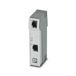 Panel krosowniczy, dwa gniazda RJ45, CAT6, 10/100/1000 Mbit/s, adapter na szynę DIN, IP20