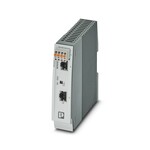 Iniektor PoE, 60 W, dwa gniazda RJ45, 10/100/1000 Mb/s, montaż na szynie DIN, IP20, rozszerzony zakres temperatury -40 °C ... 75 °C, separacja potencjału