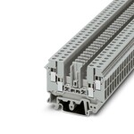 Złączka odłącznikowa śrubowa z gniazdami pomiarowymi, 4 mm2, 16 A, 400 V, szara