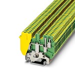 Zacisk przewodu ochronnego PE, śrubowy, 4-przyłączowy, 4 mm2, szyna NS 35, zielono-żółty