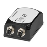 Pasywny izolator sieciowy do galwanicznej separacji sieci Ethernet. Do ochrony urządzeń ethernetowych przed różnicami potencjałów do 4 kV. Możliwość stosowania przy prędkościach transmisji do 100 Mb/s. Przyłącze ethernetowe przez dwa styki żeńskie M12 (kodowanie D).