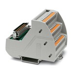 Moduł VARIOFACE, z przyłączami wciskowymi i z miniaturową listwą kołkową D-SUB, do montażu na szynach nośnych NS 35, liczba biegunów: 25