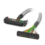 Okrągły kabel konfekcjonowany. sterownik: Mitsubishi Electric MELSEC L, MELSEC Q, Honeywell MasterLogic ML200. przyłącze 1: Złącza Fujitsu (1x 40-bieg.). złącze 2: IDC/FLK listwa styków żeńskich (1x 50-bieg.). długość kabla: 1 m