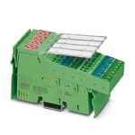 Inline, Cyfrowe złącze wyjściowe, Wyjścia cyfrowe: 16, 24 V DC, 500 mA, technika przyłączeniowa: 3-żyłowe, prędkość transmisji w magistrali lokalnej: 2 MBit/s, stopień ochrony: IP20, w komplecie wtyki Inline i pola na opis