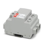 Odgromnik / ogranicznik przepięć do 2-żyłowych izolowanych i uziemionych systemów napięcia stałego PV 1500 V DC, do montażu na szynie DIN, z zestykiem komunikacji zdalnej, elementy ochronne z kontrolą termiczną, sygnalizacja stanu na module.