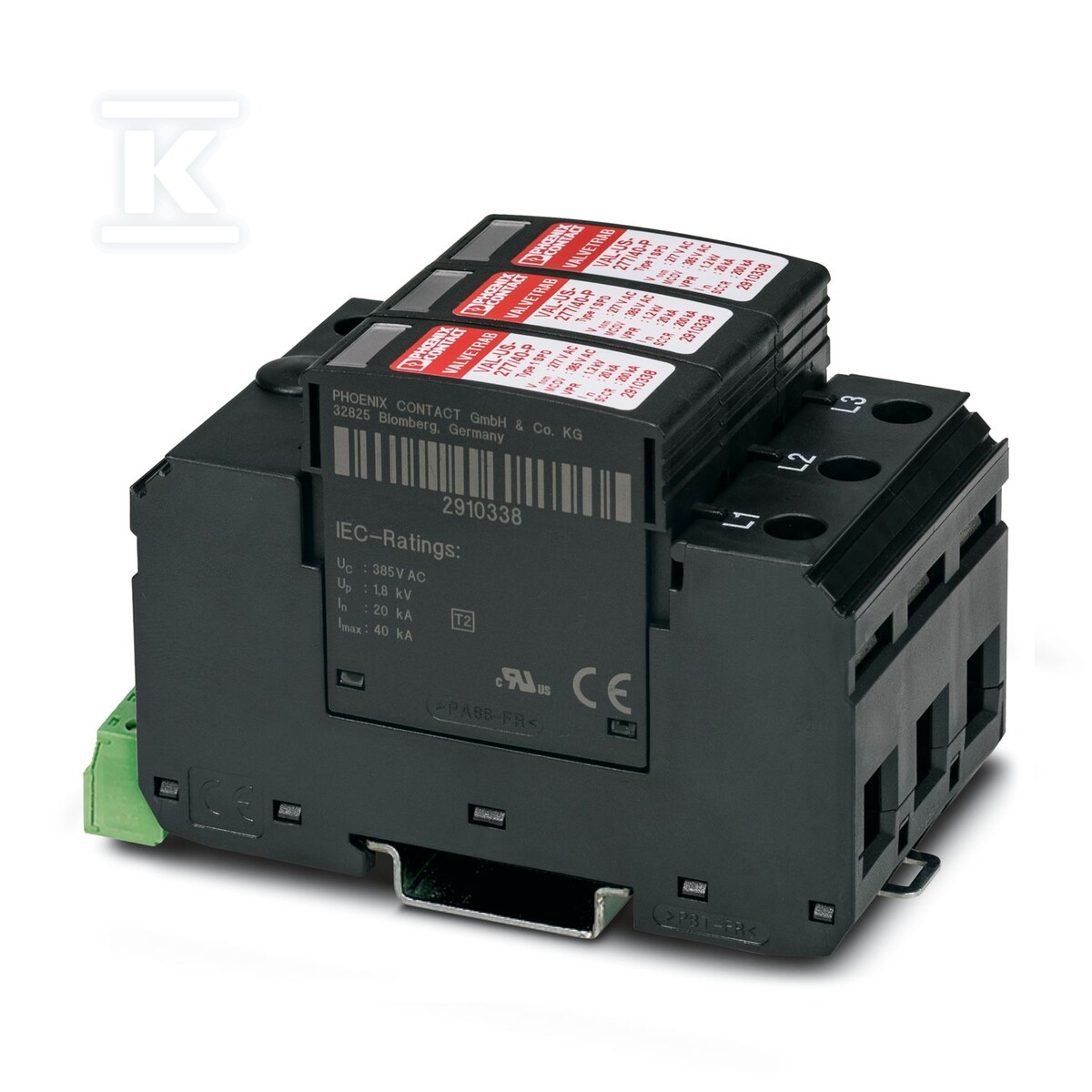 Ogranicznik przepięć, z certyfikatem UL - 2910386