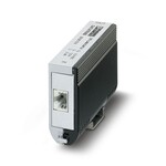 Ochrona przepięciowa RJ45, klasa EA (CAT6A), Gigabit Ethernet do 10 Gb/s, PoE++ / 4PPoE (Mode A i B), adapter z przewodem uziemiającym i nóżką zatrzaskową NS 35