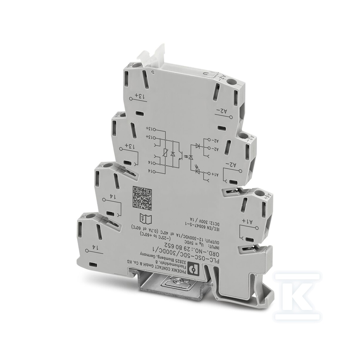 Interfejs PLC, zintegrowany przekaźnik - 2980652