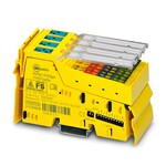 Bezpieczny, cyfrowy moduł wejściowy, stopień ochrony IP20, dla SafetyBridge, systemów INTERBUS Safety i PROFIsafe. Moduł posiada 4 bezpieczne cyfrowe wejścia przy zajęciu dwukanałowym, albo 8 bezpiecznych wejść cyfrowych przy zajęciu jednokanałowym.