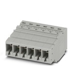Gniazdo COMBI, Push-in, 1000 V / 41 A, 6-biegunowe, 2 przyłącza, 6 mm2, zakres 0,5–10 mm2, 1-poziomowe, szare