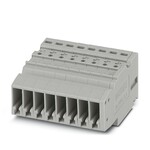 Gniazdo COMBI, Push-in, 500 V / 24 A, 8-biegunowe, 8 przyłączy, 2,5 mm2, zakres 0,14–4 mm2, 1-poziomowe, szare