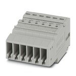 Gniazdo COMBI, Push-in, 500 V / 24 A, 6-biegunowe, 6 przyłączy, 2,5 mm2, zakres 0,14–4 mm2, 1-poziomowe, szare