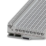 Rozdzielacz napięcia sprężynowy, 2-poziomowy, 2,5 mm2 / 1,5 mm2, 24 A, 500 V, szyna NS 35, szary