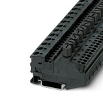 Listwa bezpiecznikowa do wkładek szklanych, 0,5–10 mm2, szerokość 12,2 mm, czarna