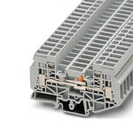 Złącze rozłączalne do przekładników, śrubowe, 1-poziomowe, 6 mm2, 41 A, 500 V, szyna NS 35, szare