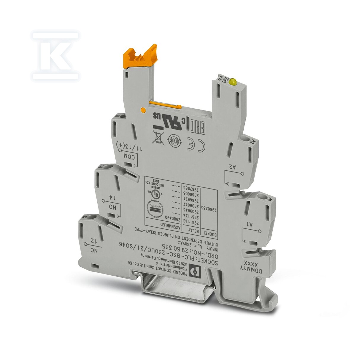 Złączka gniazdowa PLC 6,2 mm do ochrony - 2980335