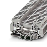 Złączka przelotowa śrubowa, 1-poziomowa, 6 mm2, 41 A, 500 V, szyna NS 35, szara