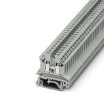 Złączka przelotowa śrubowa, 2-przyłączowa, 2,5 mm2, 24 A, 690 V, szyna NS 35, szara