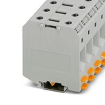Złącze wysokoprądowe śrubowe (imbus), 50 mm2, 150 A, 1000 V, szyna NS 35, szare