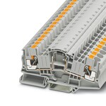 Złączka szynowa z diodą BY255, zaciski Push-in, 1,5 A, 6 mm2, zakres 0,5–10 mm2, 1-poziomowa, szara