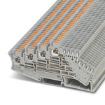 Złączka wielopoziomowa wtykowa/Push-in, 12-przyłączowa, 2,5 mm2, 10 A, 250 V, szyna NS 35, szara