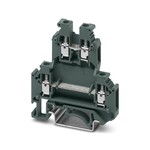 Złączka wielopoziomowa śrubowa, 2-poziomowa, 4 mm2, 28 A, 500 V, szyna NS 35, ciemnoszara