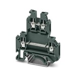 Złączka wielopoziomowa śrubowa, 2-poziomowa, 2,5 mm2, 21 A, 500 V, szyna NS 35, ciemnoszara