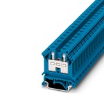Złączka przelotowa śrubowa, 10 mm2, 57 A, 800 V, szyna NS 35, niebieska