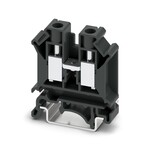 Złączka przelotowa śrubowa, 10 mm2, 57 A, 800 V, szyna NS 35, czarna