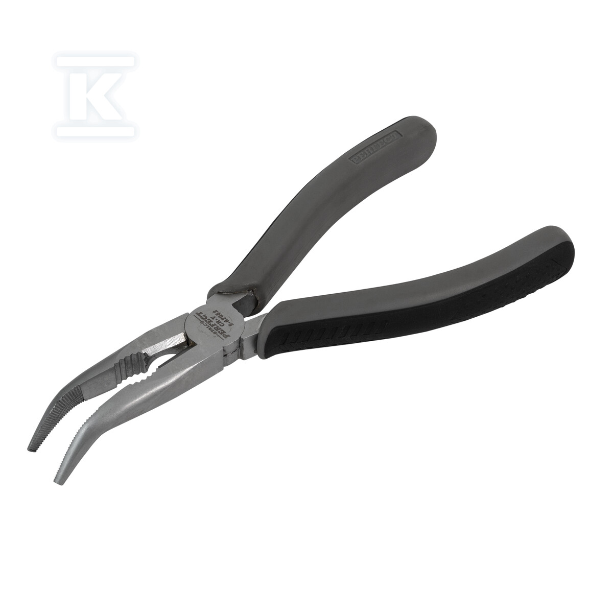Szczypce wydłużone wygięte 160mm STALCO - S-67052