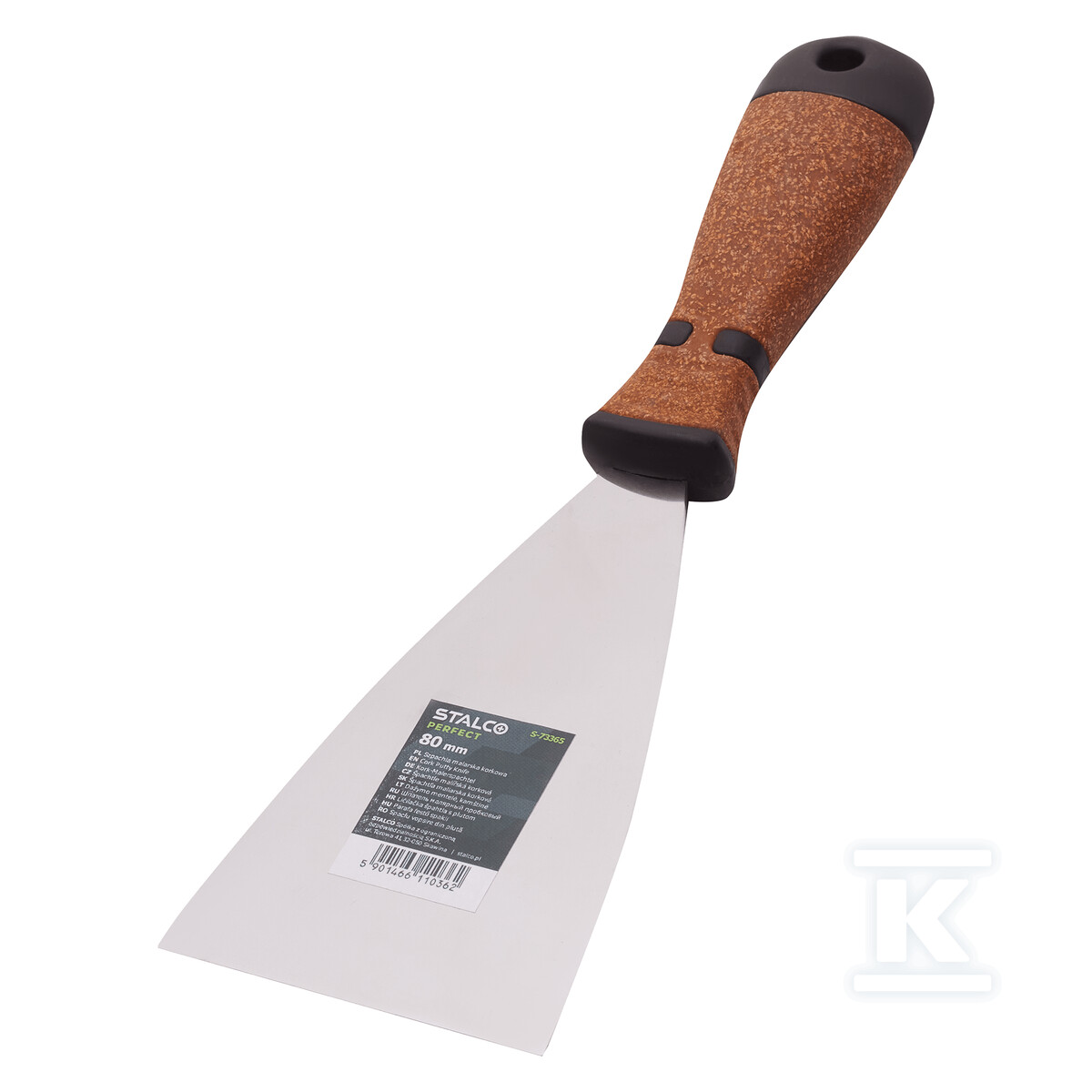 Szpachla malarska korkowa 80mm stal - S-73365