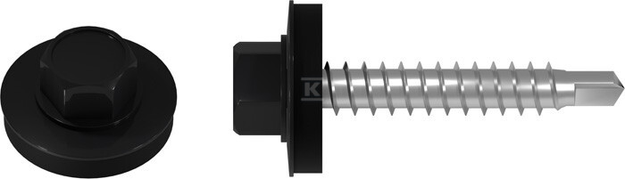 Wkręt farmerski (klucz 8) 4,8x20 RAL - FD - 4,8X20 9005