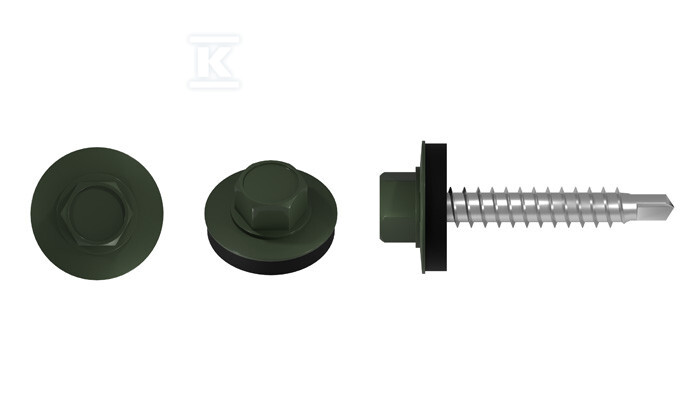 Wkręt farmerski (klucz 8) 4,8x60 RAL - FD - 4,8X60 6020