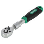 Grzechotka teleskopowa 1/4” 72 zęby 150-200mm STALCO S-54047