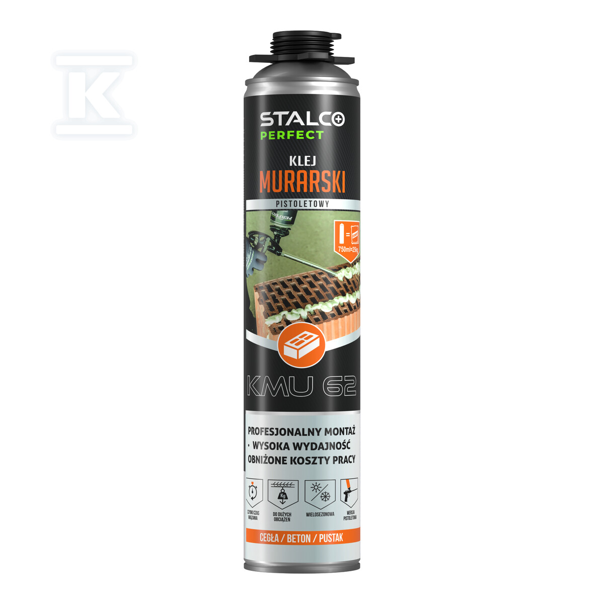 Klej murarski pistoletowy 750ml STALCO - S-64662