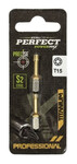 Końcówka bit 1/4” - blister Torx T40x25mm titanium (2szt) STALCO PERFECT S-66413