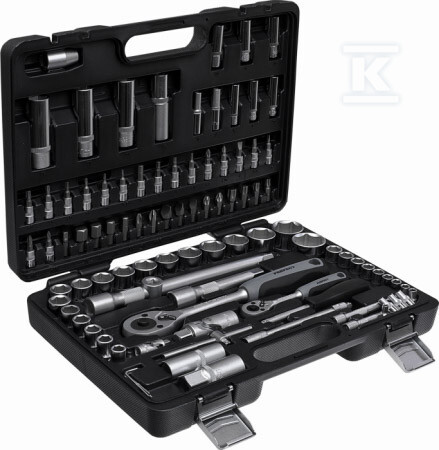 Zestaw nasadek 1/2”+1/4” 94elem. STALCO - S-77294