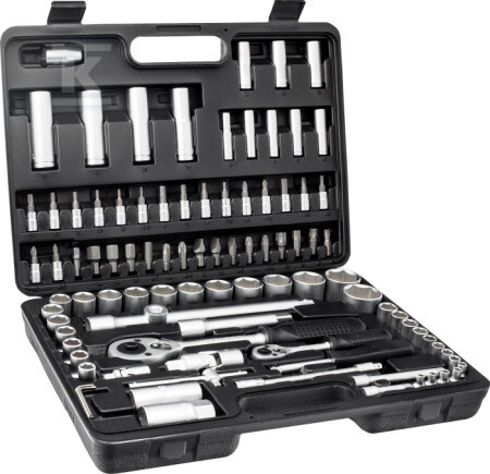 Zestaw nasadek 1/2”+1/4” 94elem. STALCO - S-55394