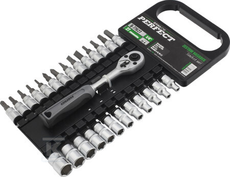Zestaw nasadek 1/4” 27elem. STALCO - S-77627