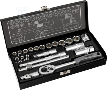 Zestaw nasadek 3/8” 22elem. STALCO - S-77822